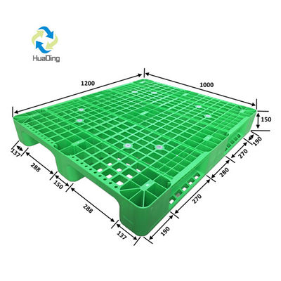 Standards HUADING 1210 Euro HDPE Anti-friction Injection Mold Plastic Pallet Customized