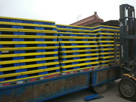 Antislip HUADING Double-Face Grid Plastic Pallet for Warehouse Storage 4-Way Entry Type