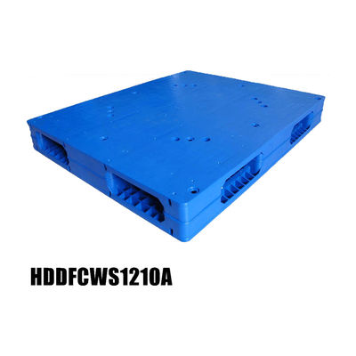 HUADING 1200*1000 Euro Heavy Duty Double Face Plastic Pallet with Sides Entry Type 4-Way