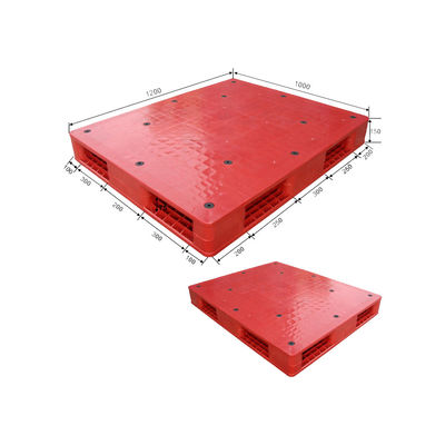 HUADING 1200*1000 Euro Heavy Duty Double Face Plastic Pallet with Sides Entry Type 4-Way