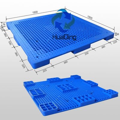 HUADING Certified Plastic Pallet Durable and Heavy Duty for Racking L1200*W1100*H140 mm