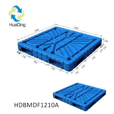 HDPE Material HUADING 48*48 Industrial Blowing Moulding Plastic Storage Pallets