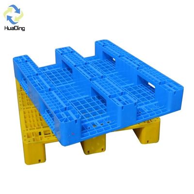 Virgin/Regrind HDPE 1200*1000*150 mm Pallets HUADING 4-way Single Faced Small Feet Plastic