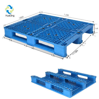 Static Load 6T HUADING Mixed Single Face HDPE Plastic Pallet 1200*1000mm for Industry