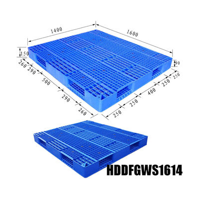 Large Double Face Grid Plastic Pallet with Sides Racking Load 0.8T 4 Entry Ways HUADING Euro