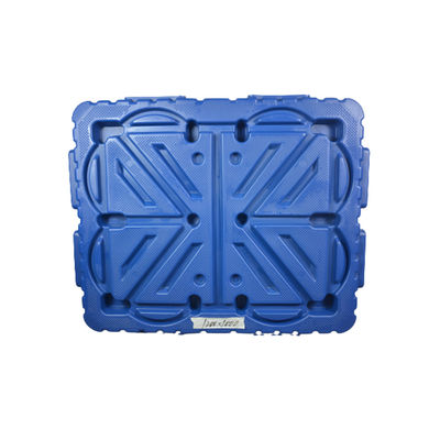 HUADING 21.5kg Heavy Duty Euro Blow Molding Plastic Pallet for Dynamic Load 1.5T Shipping