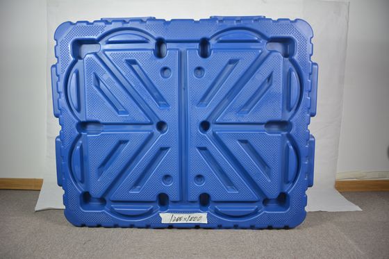 HUADING 21.5kg Heavy Duty Euro Blow Molding Plastic Pallet for Dynamic Load 1.5T Shipping