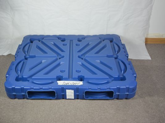 HUADING 21.5kg Heavy Duty Euro Blow Molding Plastic Pallet for Dynamic Load 1.5T Shipping