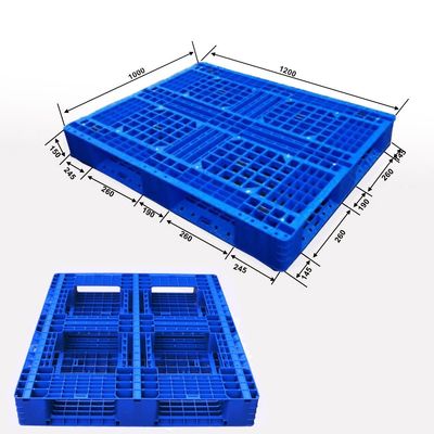 1200*1000 Full Perimeter Heavy Duty Stackable Plastic Pallets HUADING and 1T Capacity