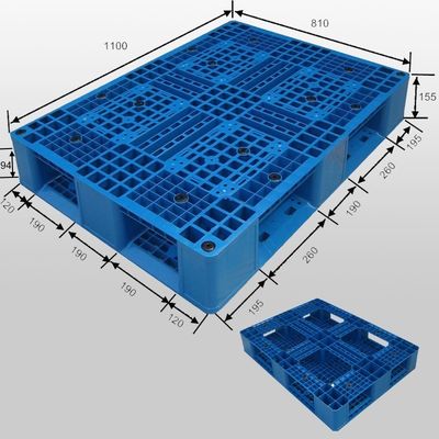 HUADING Euro Polypropylene Plastic Pallets 1T Dynamic Load Grid Deck Style