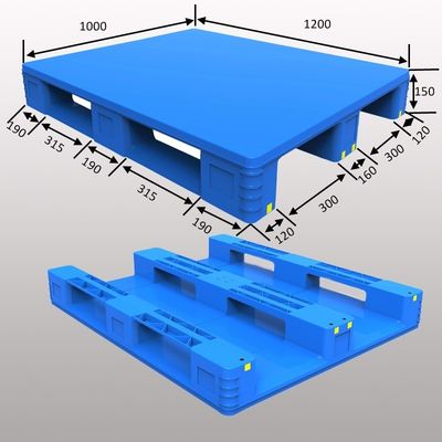 HUADING Auto Racked Plastic Pallet Industry Pallet with Labeling Options