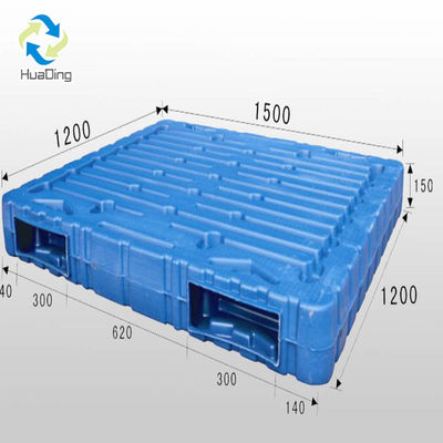 Versatile Double Deck Plastic Pallet with 1.5T Dynamic Load and 4-Way Entry Type