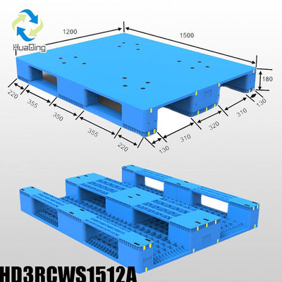 Versatile Double Deck Plastic Pallet with 1.5T Dynamic Load and 4-Way Entry Type