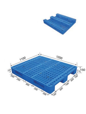4-Way Entry Type Steel Tube Reinforced Heavy Duty Plastic Pallet for Euro Pallet