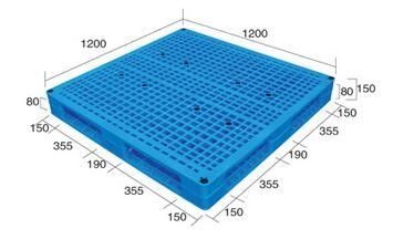 Durable 1200*1200 Eco-Friendly Plastic Pallets for Heavy Duty and Dynamic Load 1.5T