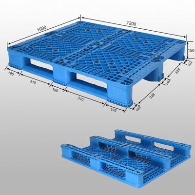 Affordable HUADING Forklift Storage Plastic Pallets 4-Way Entry Style Single Faced