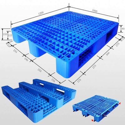 6T Static Load Capacity HDPE Plastic Pallet Rental for Tailored Industrial Solutions