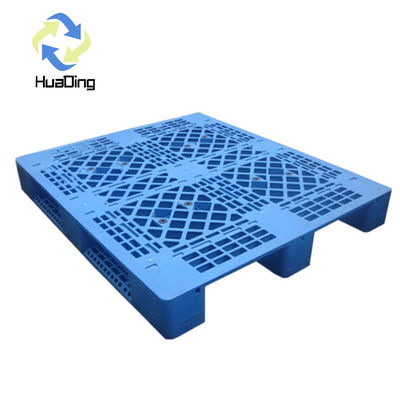 Durable HDPE 1300*1100 Large Single Face Plastic Pallet for Heavy Load Transportation