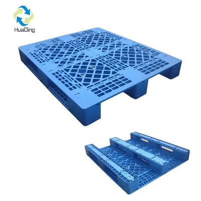 Durable HDPE 1300*1100 Large Single Face Plastic Pallet for Heavy Load Transportation