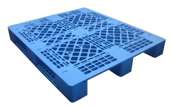Durable HDPE 1300*1100 Large Single Face Plastic Pallet for Heavy Load Transportation