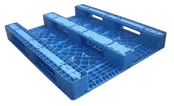 Durable HDPE 1300*1100 Large Single Face Plastic Pallet for Heavy Load Transportation