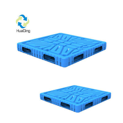 Versatile HUADING 1200*1200mm Heavy Duty Blowing Moulding Plastic Pallet for Rice Bag