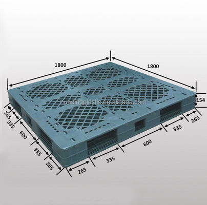 1800x1800 Large Size Double Side Open Deck Stacked Plastic Pallet for Hot Search
