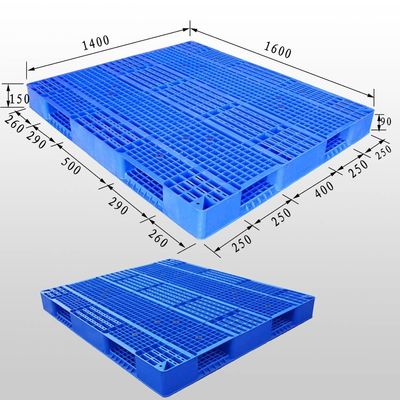 Industry Pallet HUADING 1600*1400mm Blue Heavy Duty Plastic Pallet for 4-Way Entry