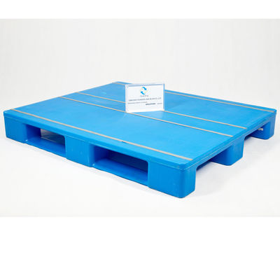 4-Way Entry Type HUADING 1200x800mm Steel Reinforced Racked Single Faced Plastic Pallet