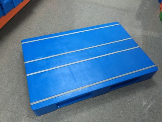 4-Way Entry Type HUADING 1200x800mm Steel Reinforced Racked Single Faced Plastic Pallet