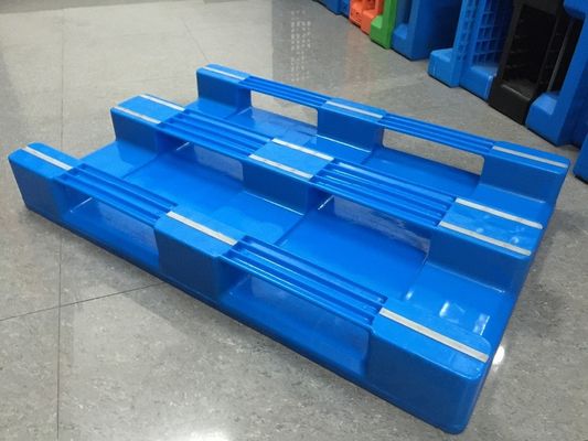 4-Way Entry Type HUADING 1200x800mm Steel Reinforced Racked Single Faced Plastic Pallet