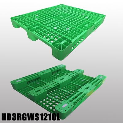 1200x1000 HUADING Standard Green Plastic Containment Pallet Single Faced Labeling Options