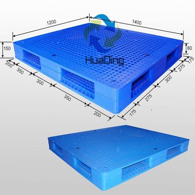 1400*1200*150 mm Injection Molding Plastic Pallets for Heavy Duty Racking by HUADING
