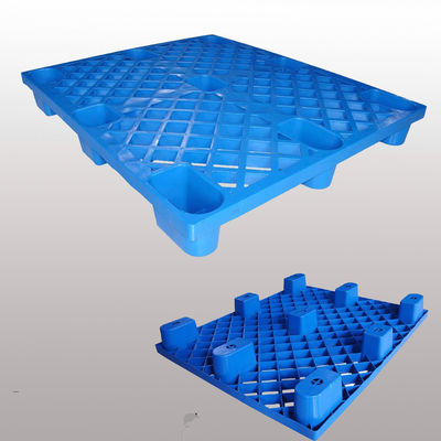 Single Faced Style HUADING Plastic Pallet Injection Molding No Wood Black Recyclable