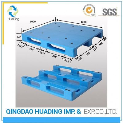 1200*1000*140mm Anti-Slip Flat Deck Reinforced Plastic Pallet with HDPE Virgin Material