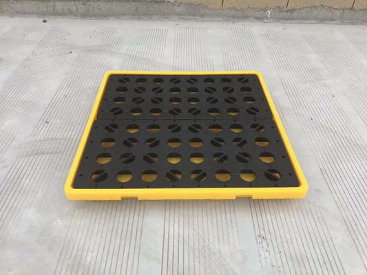 32kg/pcs HUADING 4 Drum Spill Pallet Spill Deck Pallet 1300*1300*150 mm and Practical