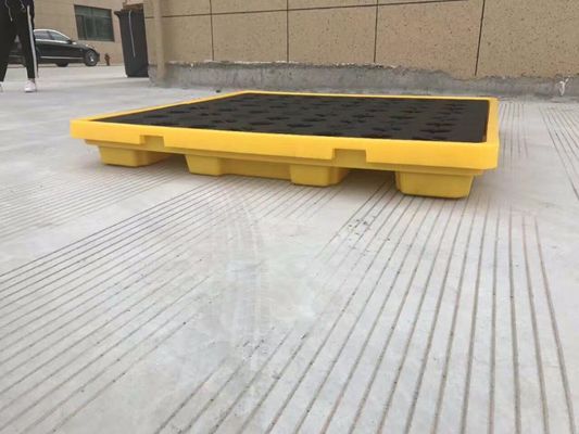 32kg/pcs HUADING 4 Drum Spill Pallet Spill Deck Pallet 1300*1300*150 mm and Practical