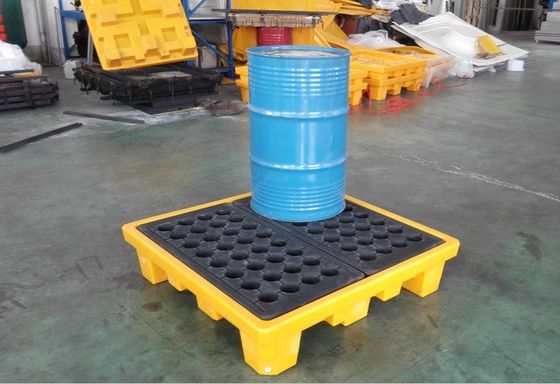 32kg/pcs HUADING 4 Drum Spill Pallet Spill Deck Pallet 1300*1300*150 mm and Practical