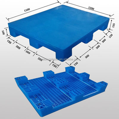 4-Way Entry Type Plastic Pallet by HUADING 19.5kg/pcs for One Time and Shipping