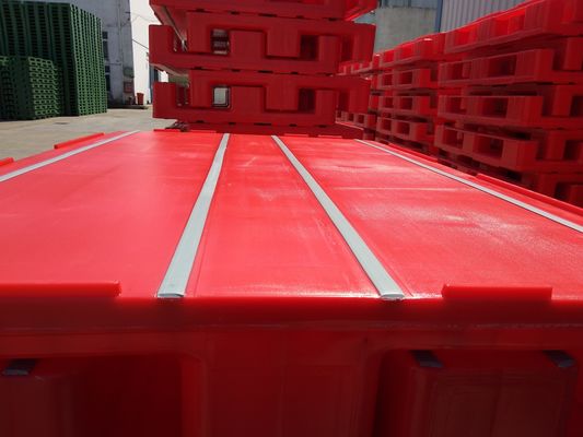 Single Faced 1T Load Capacity HUADING Hygenic Plastic Pallet 1200*800 for Racking System
