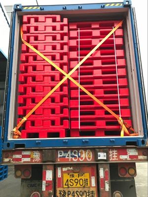 Single Faced 1T Load Capacity HUADING Hygenic Plastic Pallet 1200*800 for Racking System
