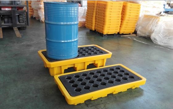 32kg Single Faced Style HUADING Oil Spill Pallet for Two Drums Truck Transportation