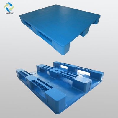 Blue HUADING HDPE Plastic Pallets Heavy Duty Pallet for Food and Industry by Hand Lift