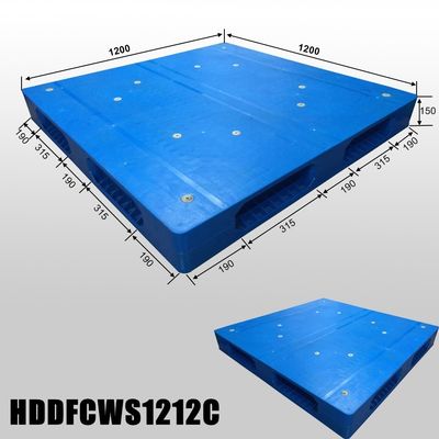 Dynamic Load of 1.5T 1200x1200 Injection Molded Plastic Pallets for Warehouse