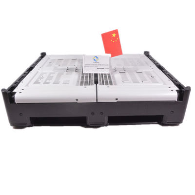 Gray Heavy Duty Mesh Grid Vented Collapsible Plastic Pallet Box for Fruits and Vegetables