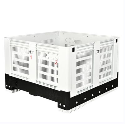 Large Folding Plastic Pallet Box for Fruit and Vegetables Varnishing Printing Handling