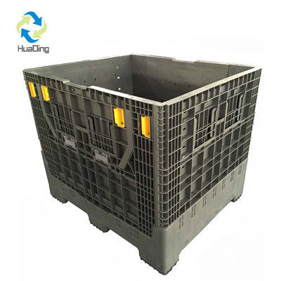 1200*1000*590mm Heavy Duty Foldable Warehouse Storage Container with Wheels and Handle 1T