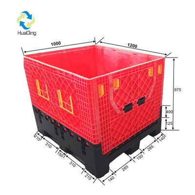 Large Capacity Heavy Duty Collapsible Pallet Box 1200*1000*975mm with Dynamic load 1T