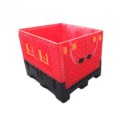 Transport Folding Container Plastic Collapsible Pallet Box Embossing Printing Handling