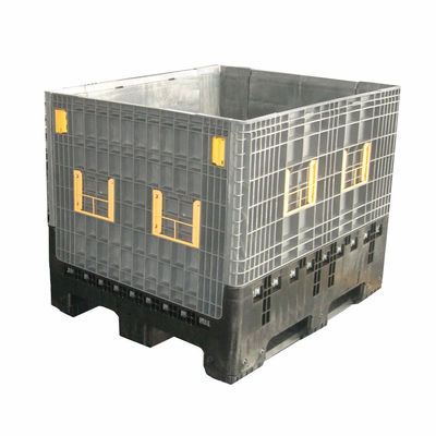 Transport Folding Container Plastic Collapsible Pallet Box Embossing Printing Handling